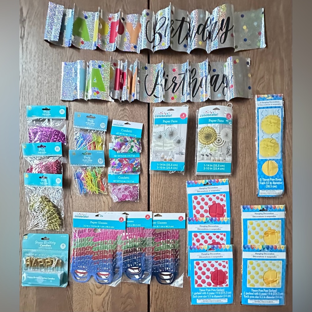 Colorful Birthday Party Decoration Set
